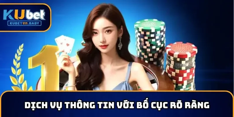 Dịch vụ tin tức KUBET với bố cục rõ ràng
